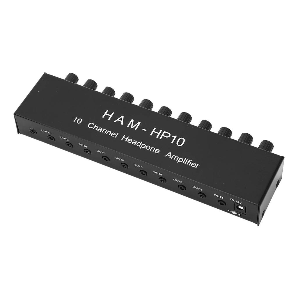 10 Channel Headphone Amplifier 1 In 10 Out Channel Stereo Distributor Headphone Amplifier