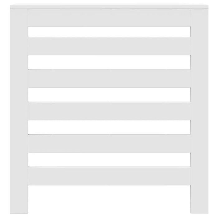 VidaXL Cache-radiateur blanc 78x20x82 cm bois d'ingénierie, bouchon de radiateur, cache-radiateur haut, radiateur à profil 852681