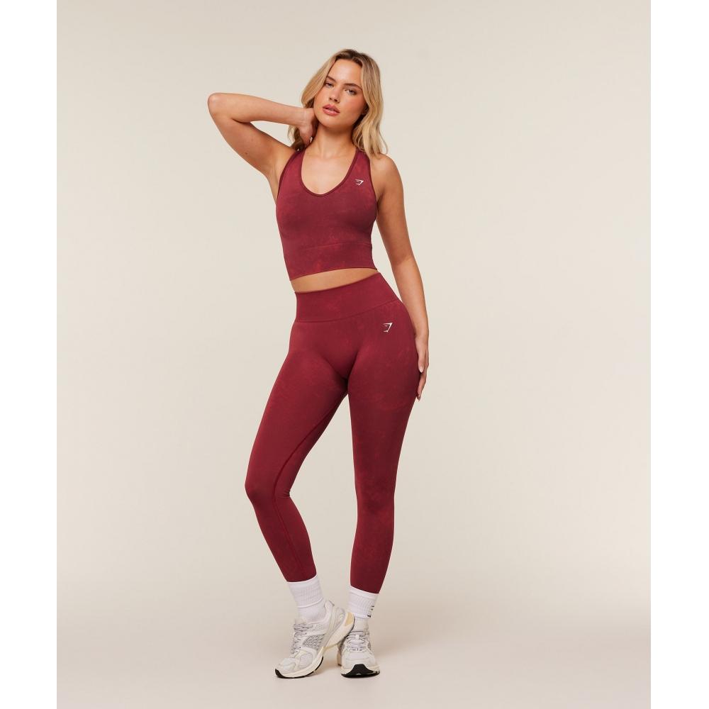 Gymshark Everyday Seamless Washed Legging 2.0 Red Wash B6b8x Rccj