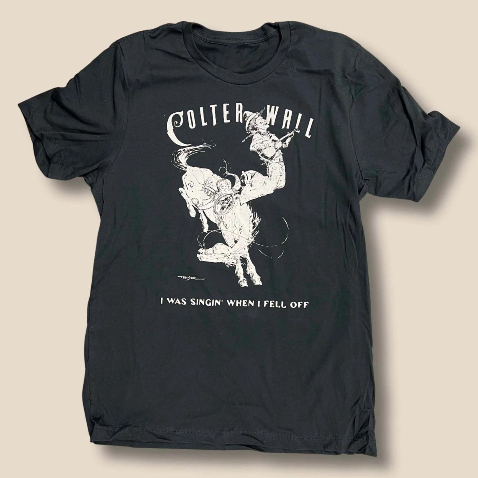 Hot Colter Wall Western Album Music Unisex Adult Gift Tee Shirt M