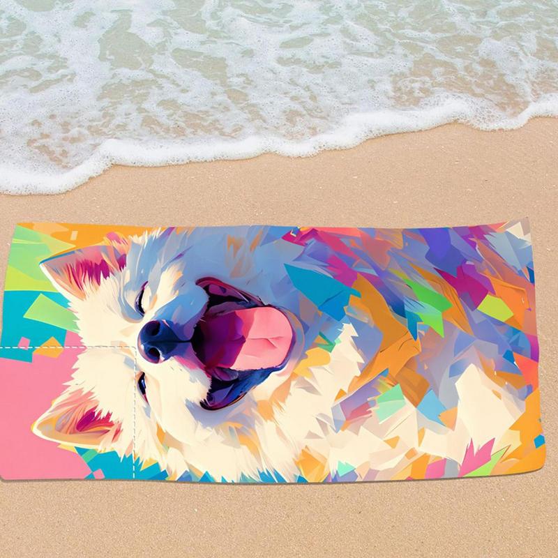 Adult Beach Towels Microfiber Foldable Travel Rag Sandproof Portable Printed Beach Towel For Travel Camping Gym Hotel Pool