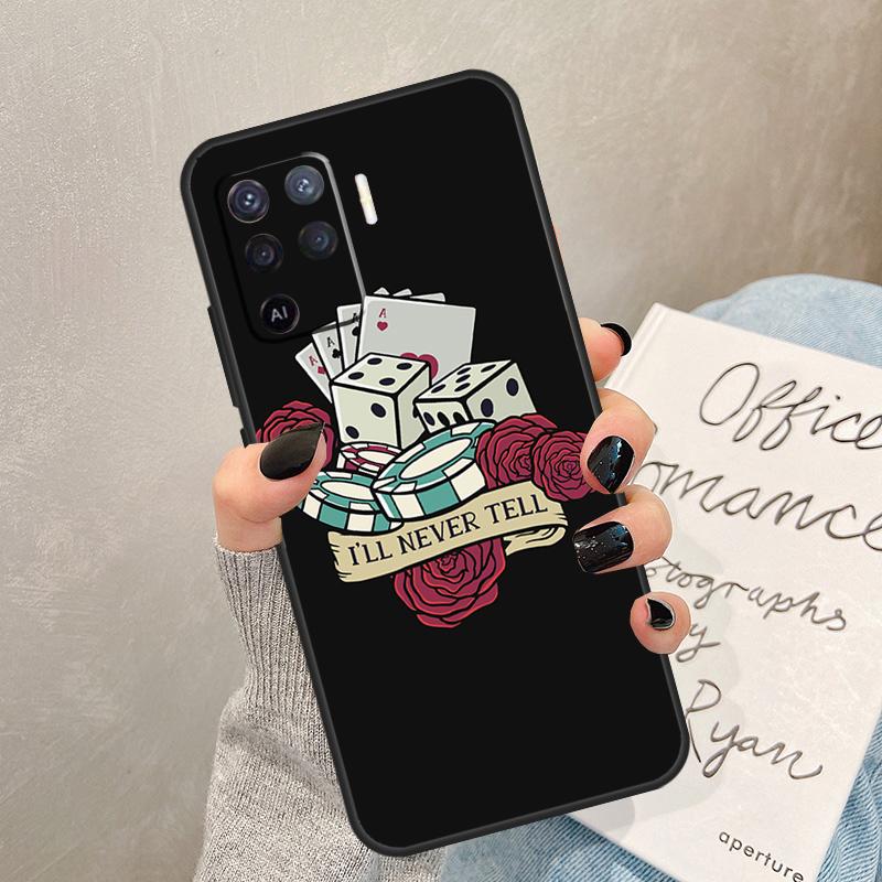 POKER PLAYING CARDS Case For Oppo A54 A74 A94 A17 A57 A77 A76 A16 A96 A18 A60 A80 A40 A38 A58 A78 A98 A15 A5 Pro