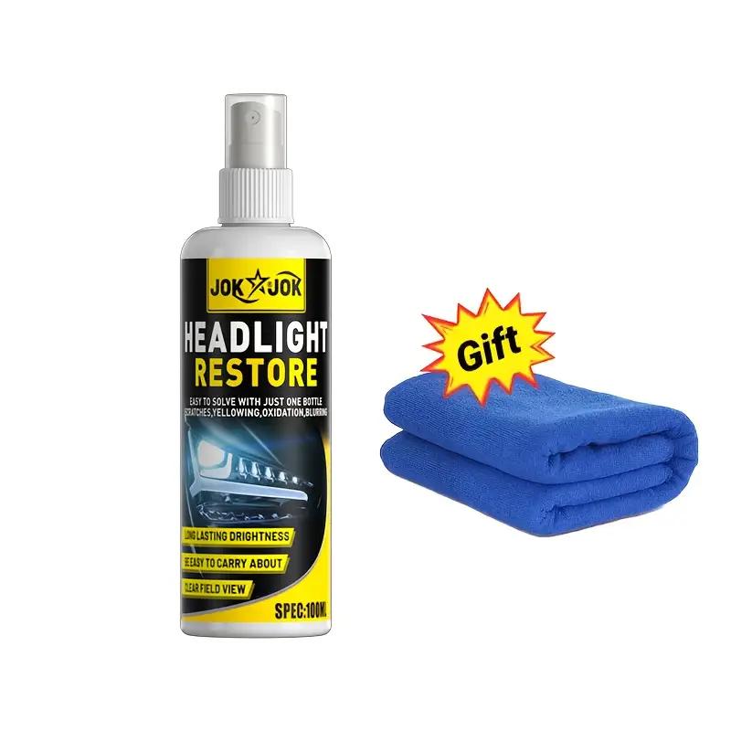 

Advanced Ceramic Headlight Restoration Spray,RemovesYellowing&Oxidation,Restores Clarity,Long-LastingProtection,Essential Car Ca белый