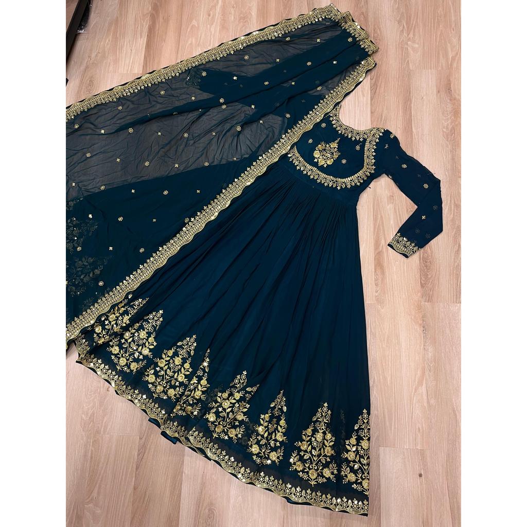 Premium Designer Readymade Gown-dupatta Collections 2025