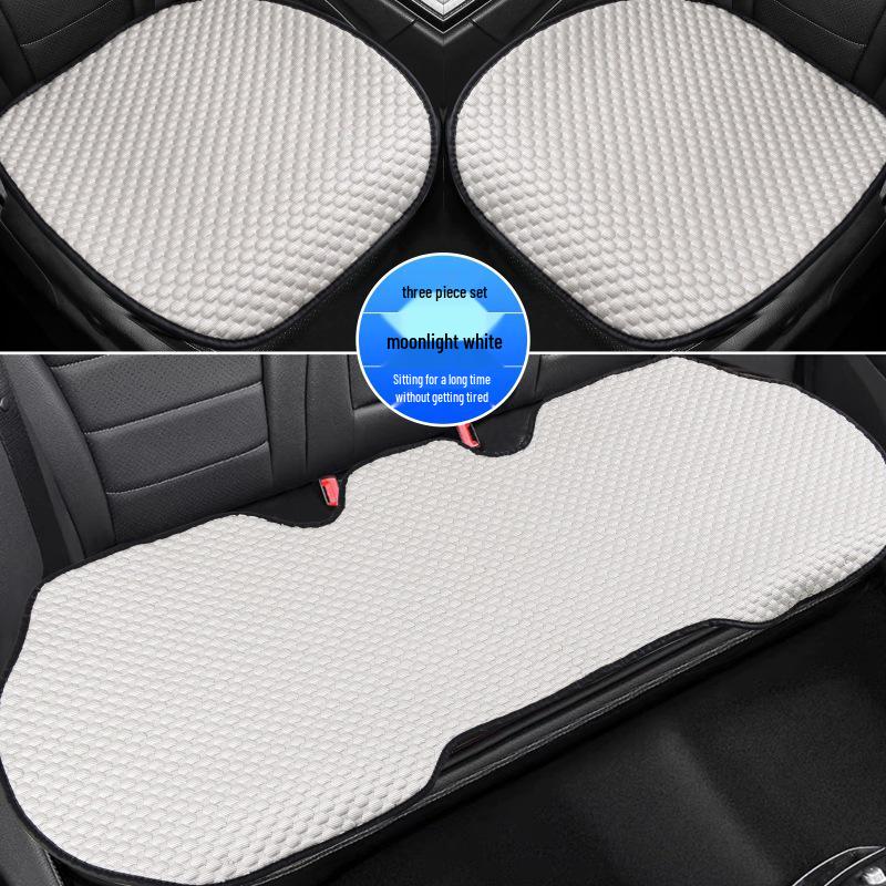 Cuscini Universali per Sedili Auto: Telo Copriauto Mezzo, Ventilato, per Tutte le Stagioni, per Sedili Posteriori - Ideale per Interni Femminili