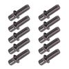 10Pcs Drum Tension Rods Metal Rustproof Short Screws Drum Standard Exterior Square Screws Drum Hardware Screws