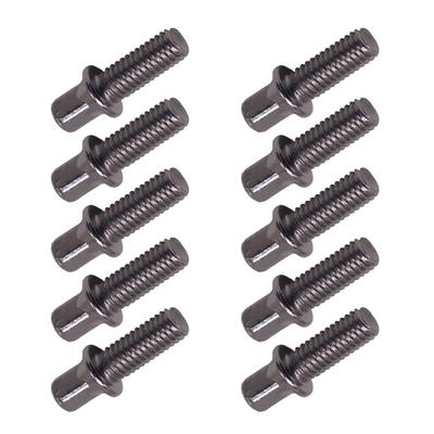 10Pcs Drum Tension Rods Metal Rustproof Short Screws Drum Standard Exterior Square Screws Drum Hardware Screws