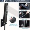 Shower Mounting Black Shower&Spray 2 Function Handheld Bathroom Accessories Black Wall Stainless Steel Handheld Sprinkler