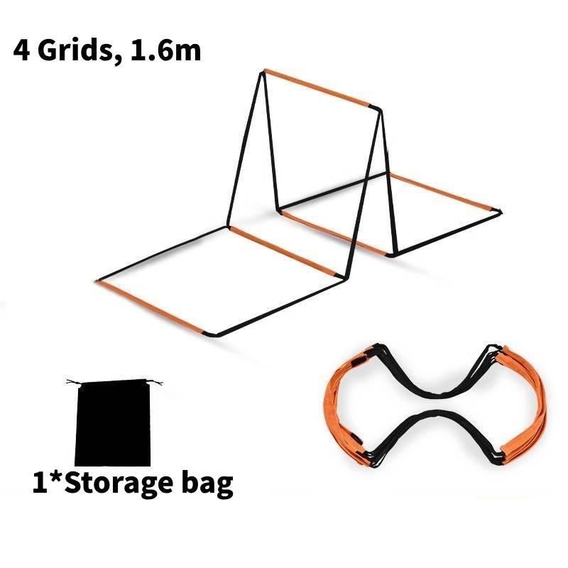 

Многофункциональная лестница для развития ловкости «Бабочка», набор для тренировки прыжков, детская лестница из мягкой веревки Orange 4Grids 160cm