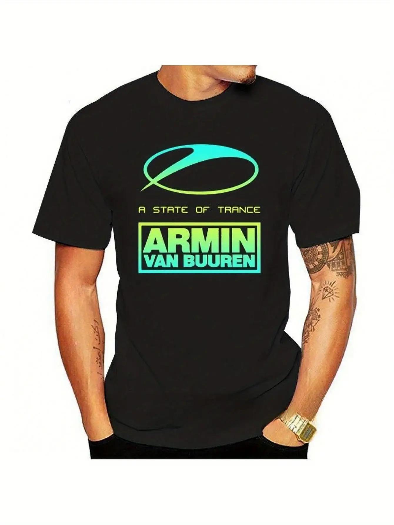 Men s Armin Van Buuren A State of Trance Vintage ASOT T-Shirt - Green & Blue Trance Music Fan Apparel XXL