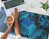 Protective Mat for Desk, Table, Top, Tropical Leaves, 100x50 cm