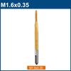 HSS Thread Tap Screw Machine Tap Titanium Coating Metal Screw Hole Tap Drills Drill Bit M1 M1.2 M 1.4 M 1.6 M1.7 M1.8 Series