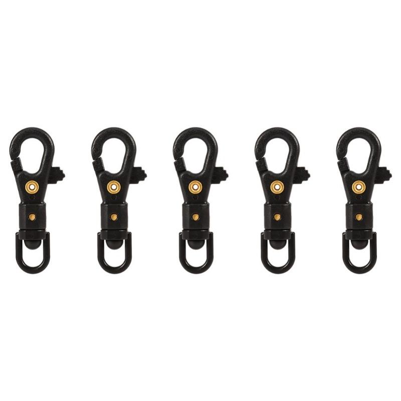10PCS Quick Release Carabiners 60 Degree Swivel Military Keychain Clips Hanging Buckle Hooks Outdoor Tactics Mini Key Chain