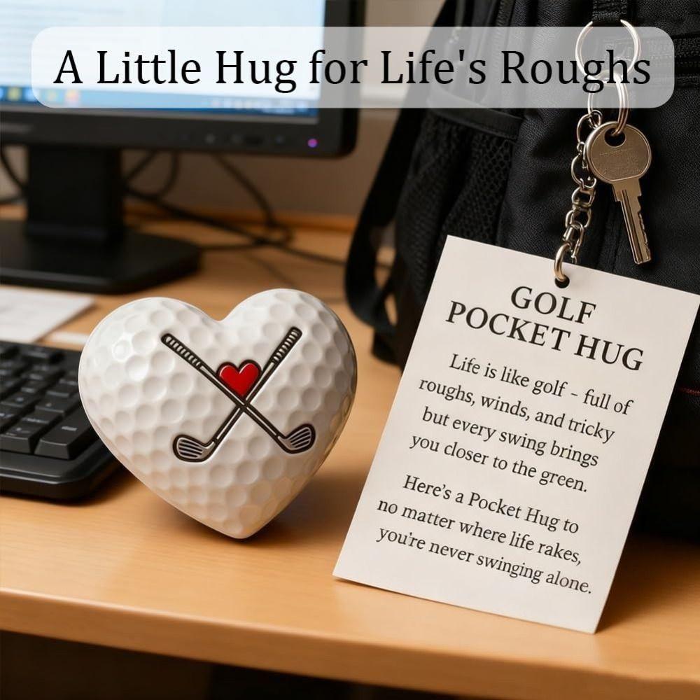 NEW Personalized Golf Present Thoughtful Compact Golf Pocket Hug Motivational Encouraging Message Card Golf Lovers