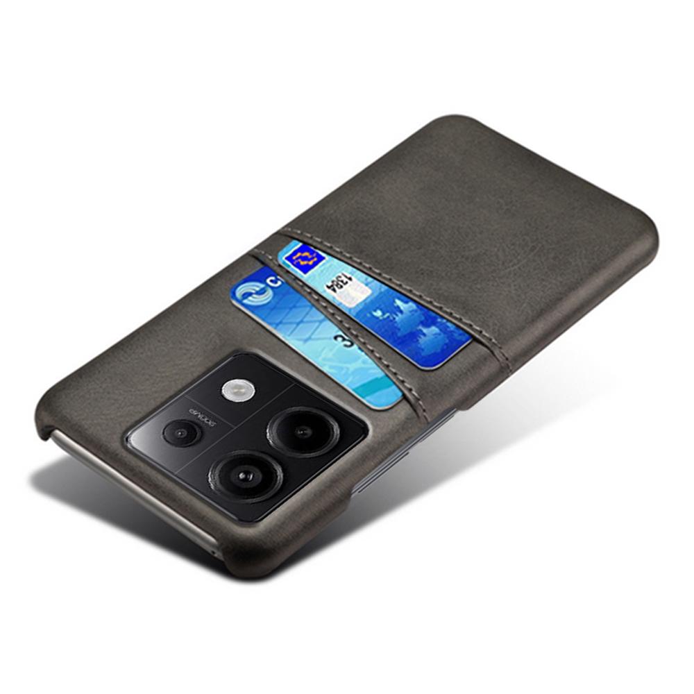 For Xiaomi Redmi Note 13 Pro 5G/Poco X6 5G Slim Case Shockproof PU+PC Phone Cover with Dual Card Slots