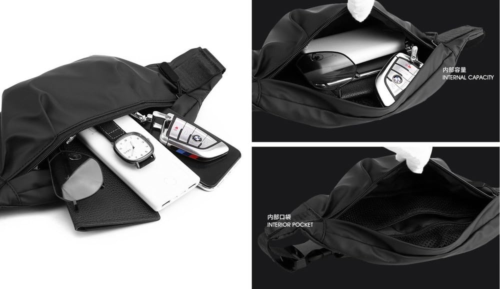Beatus Waterproof Waist Lightweight and for Running and Men and Women Bag, Compact, Walking, (Gray)