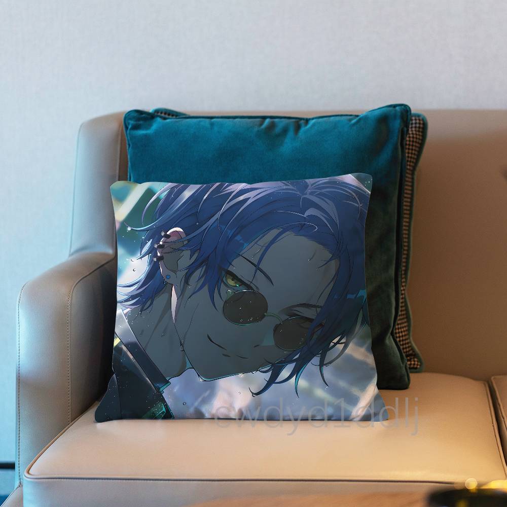 Project SEKAI Rui Kamishiro Pillow Case Short Plush Sofa Decorative Gift Home Double-sided Printing Cushio