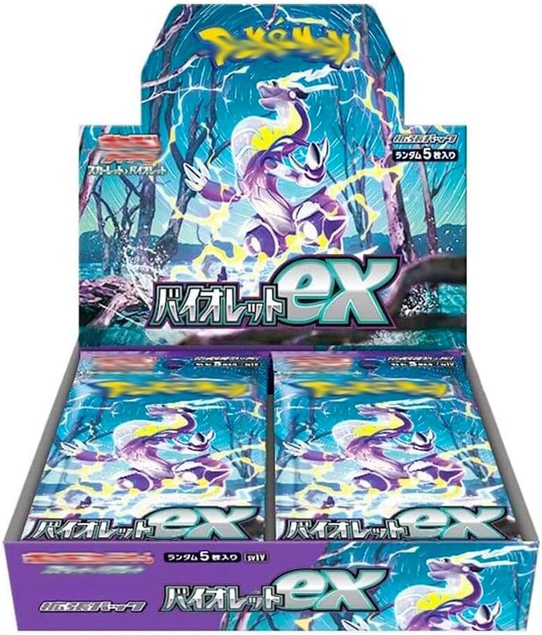 

с термоусадочной коробкой-картоном расширения Pokemon Card Game Violet ex при покупке 12 [Нераспечатанная упаковка] [Нераспечатанные коробки]
