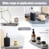 Water Absorbing Stone Counter Tray Quick Drying Neat Diatomaceous Earth Sink Tray Coasters Household Toothbrush Holders for Bath