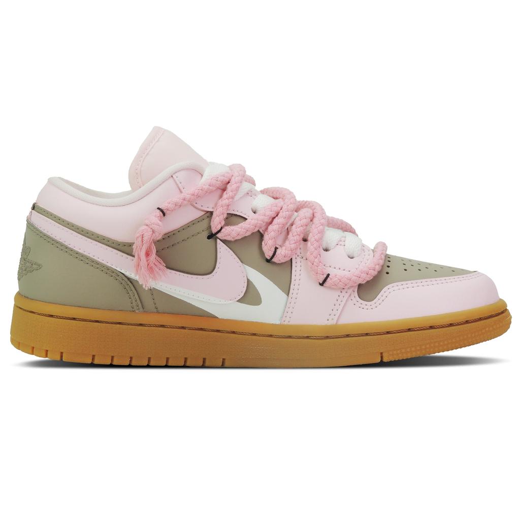 Jordan Air Jordan 1 Star Track Nízké Vintage Basketbalové Boty Dámské Hnědé Růžové DC0774-601(Tým128-)