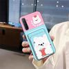 Full wrap Waterproof Phone Case For OPPO Realme X2/Realme XT/K5 Shockproof TPU Cute Card bag protective Card slot Cover