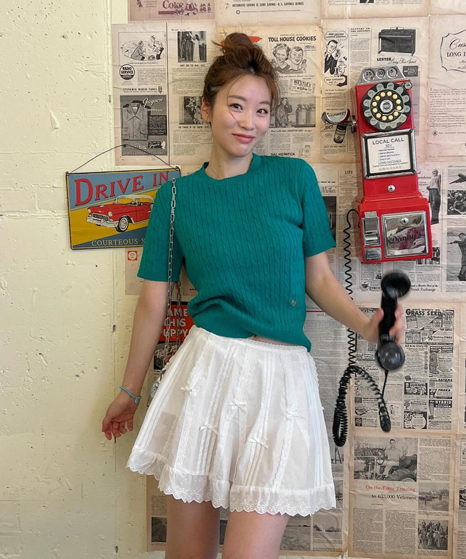 Mind Bridge Woman [W] Cable Crop Knit - 4 Colors Mykt3201 Ge/055