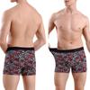 BONITOS 4 Stück Sexy Herren Höschen Print Boxer für Mann Pack Baumwolle Unterhosen Slips Mann Unterwäsche