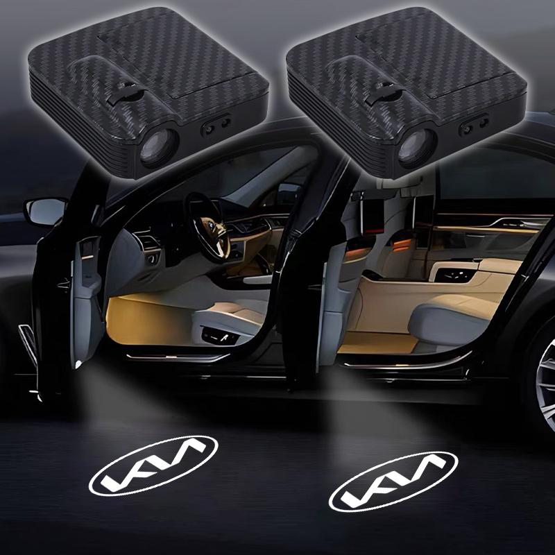 2 Stück/Set Autotürlicht Laserprojektor Willkommenslicht für KIA KN Optima Ceed Sportage Soul Forte Spectra Sorento Picanto Stinger