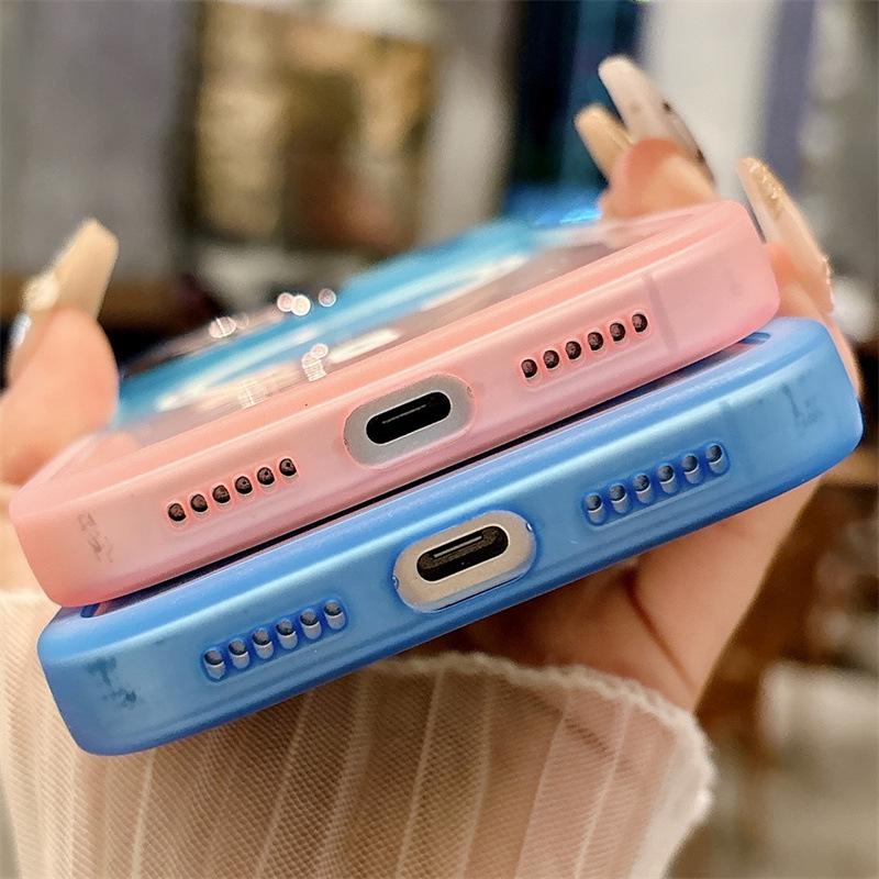 Gradient Dual-Color Magnetic Case for iPhone 17 Pro Max - Compatible with Apple 17/16, Silicone 15/14, and Cross-border 13 Models