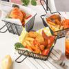 1pc Potato Fries Basket For French Fries Basket Food Bucket Snack Chips Container Tableware Pub Nightclub Snack Basket