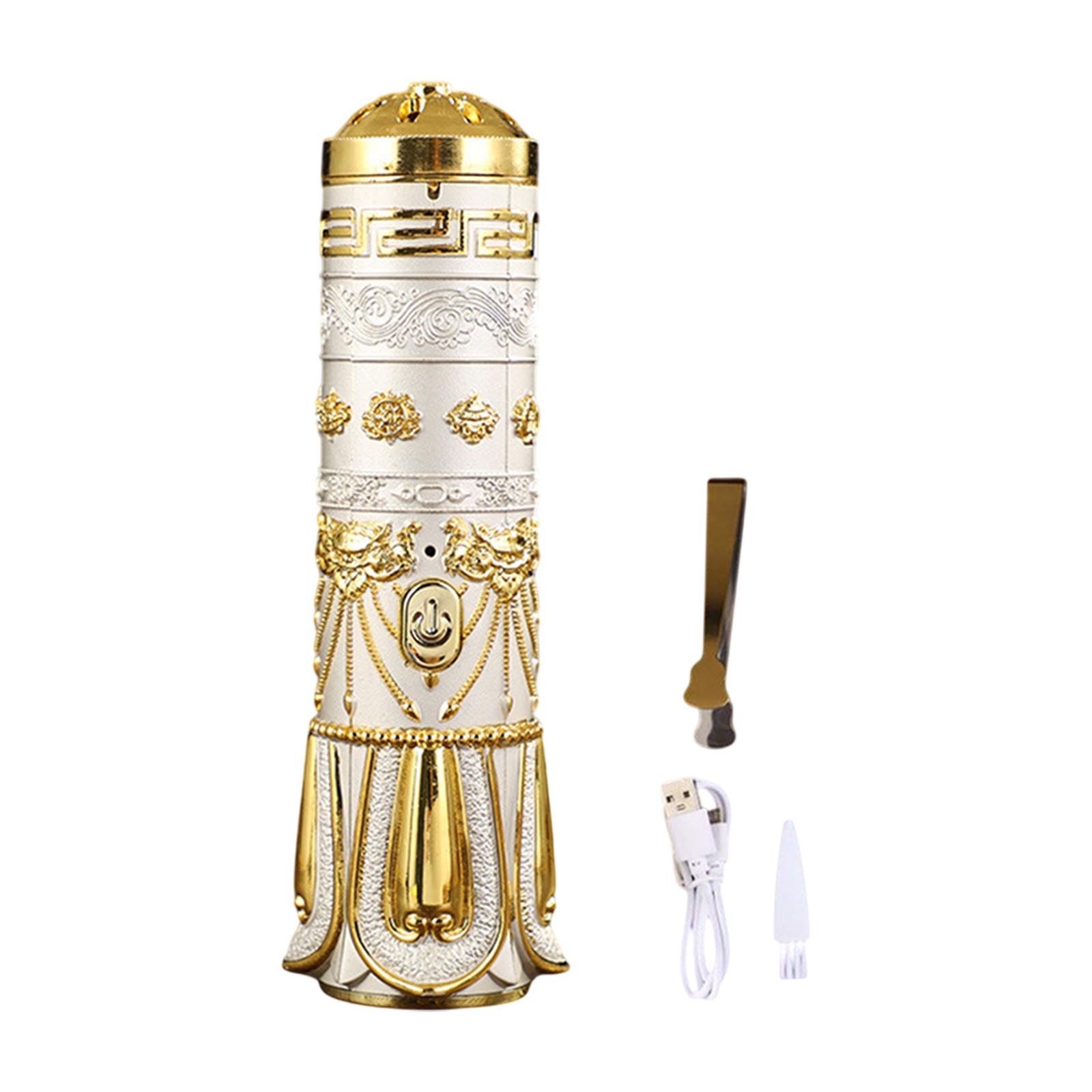 

USB Electric Incense Burner Ornament Incense Holder for Yoga Home Decoration белый