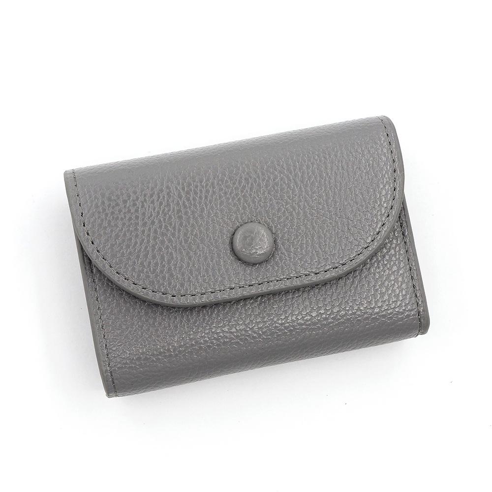 Simple & Portable Coin Pouch: Soft Lychee Texture, Large Capacity for Change & Cards