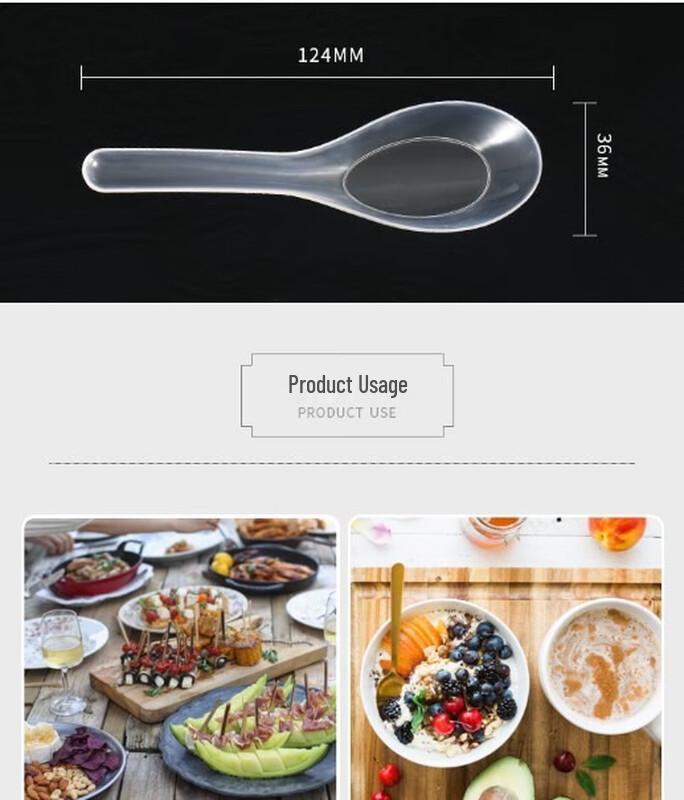 Fangcaodi Disposable Soup Spoons