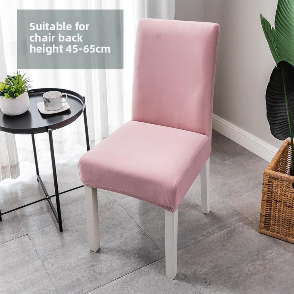 High Back Stretch Elastic Solid Color Chair Cover Full Coverage Thickened for European American Style