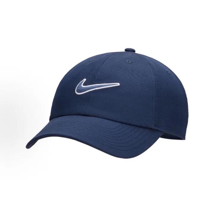 Nike Outline‑Embroidered Polyester‑Twill Casual Hat, Adjustable Breathable Headwear for Street Style & Outdoor Walking FB5369-410