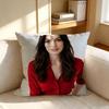 Cushion Cover Cushion Cover, Soft Washable Linen Pillowcase, Multi-Scene For Sofa, Bedroom And Office. S-Anne Hathaway