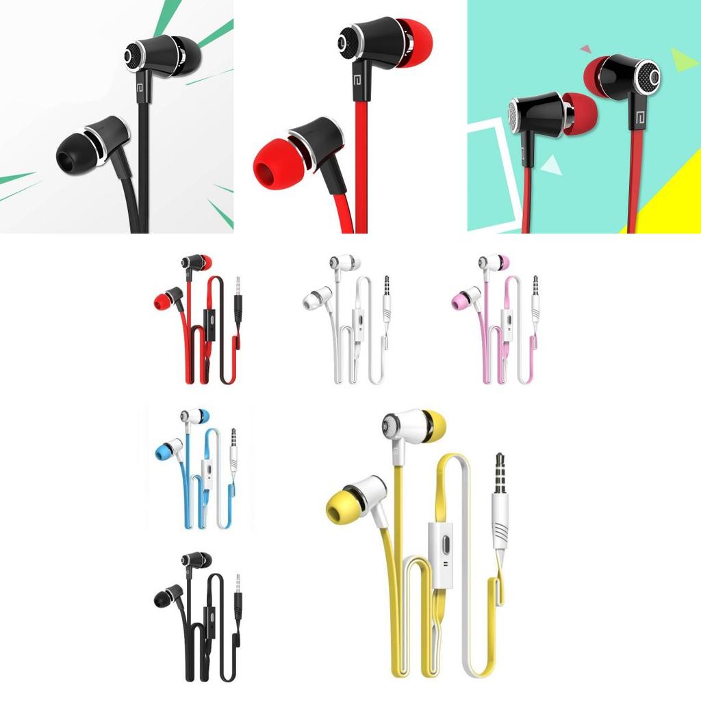 Colorful Stereo In-ear Earphones With Mic For Android And Pc By Lansiton Jm21