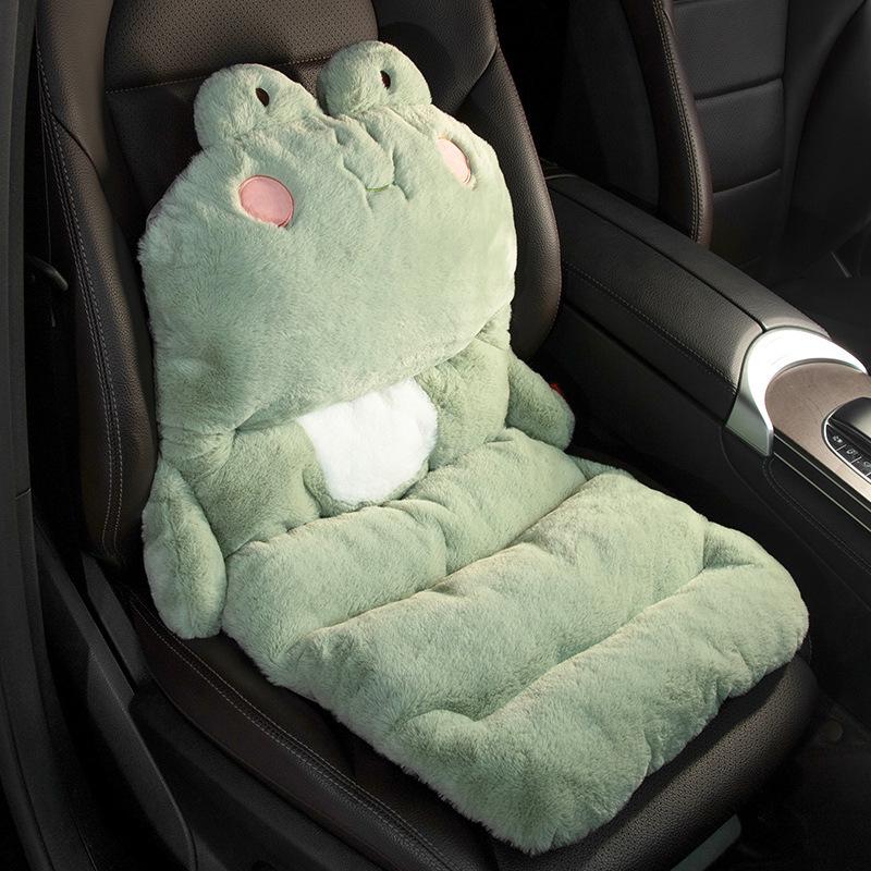

Thickened Plush Car Seat Cushion: Warm, Cozy, Dual-Use Cartoon Design for Home or Car