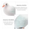 2 Pcs Unique Nautical Seagull Statue Handmade Simulation Seagull Sculpture  Home Decor