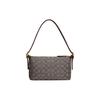 Dámská taška přes rameno, Kabelka, Střední, Hnědá, Z recyklované kůže, Látka Demi Jacquard (Unisex) Tašky přes rameno CE736 B4S0M