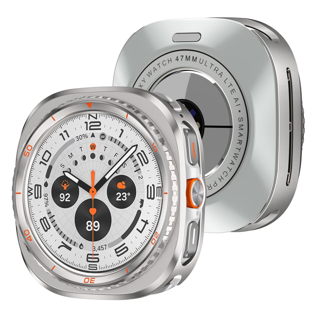 Alloy Metal Case for Samsung Galaxy Watch Ultra2 2025 Accessories Protective Bumper Shell Cover for Galaxy Ultra Watch 2024 47mm