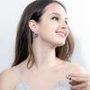 Aaa Zircon Bridal Earrings Necklace Jewelry Set Dinner Dress Matching Jewelry