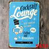 Vintage Cocktail WiFi Tin Sign for Bar, Bedroom, KTV, and Restaurant Décor