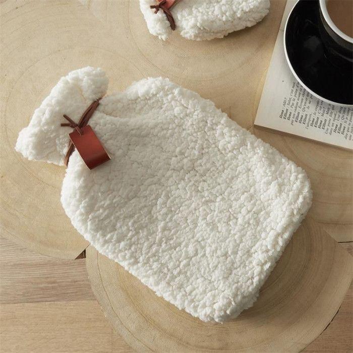 Wärmflasche Cocooning "Sherpa" 1L Weiß