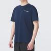 Skechers Fashion Sports Series Soft Comfortable Breathable Casual Short Sleeve T-Shirt Unisex Tops Navy-Blue P225U117-0515