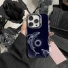 Whale Fall Phone Case For iPhone17, 16,15,14,13,12 Pro Max Black Candy Matte Shockproof Cover