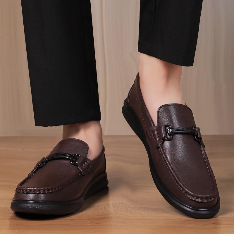 Fashion Genuine Leather Slip On Footwear Office Leisure Man Driving Shoes Driving Flats Handmade Men's Business Loafers Casual Shoes