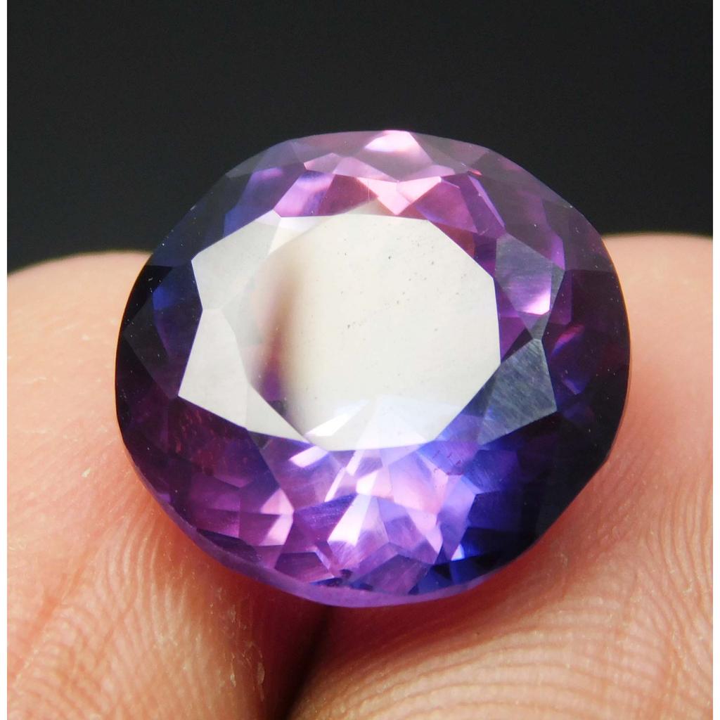 Natural Purple Tanzanite Loose Gemstone 8 Ct Round Cut for Jewelry Making and Gem Collections