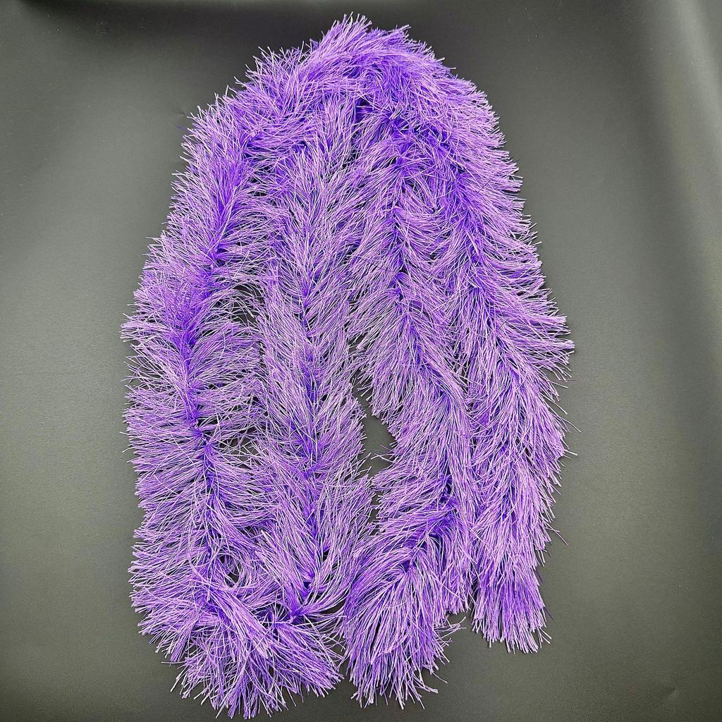 2m Faux Fur & Down Feather Plush Strips for Costume Simulations