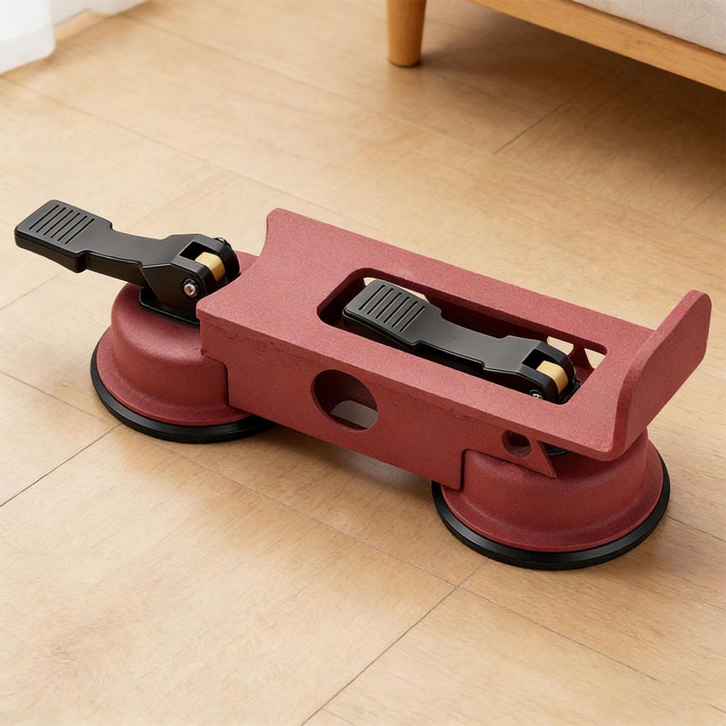 Floor Gap Fixer Tool Dual Suction Cup Quiet Tapping Floor Gap Repair Tool for Wooden Composite PVC Solid Wood Flooring